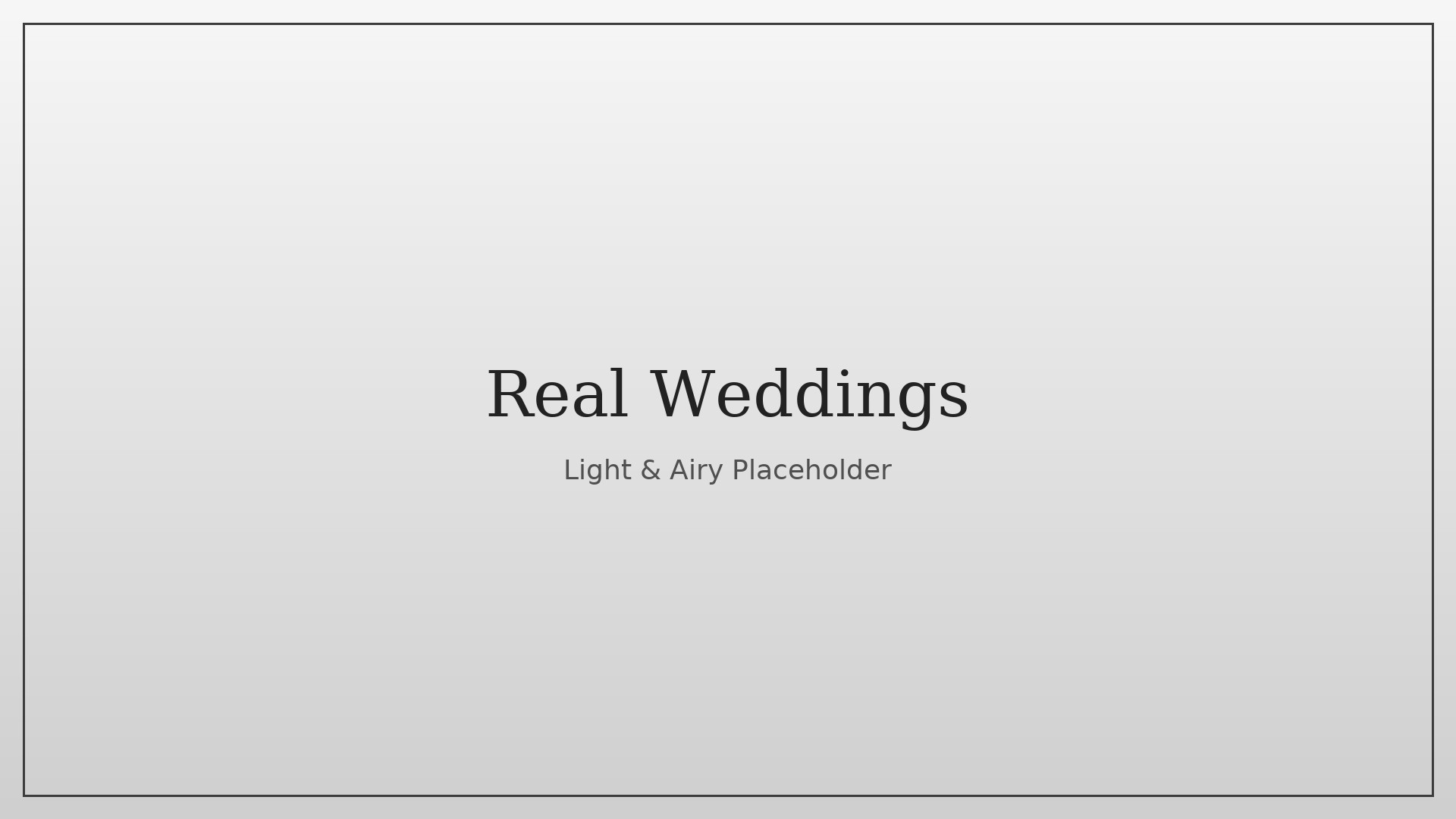 Real Weddings
